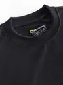 Black Applique Patch HD Print Oversized T-Shirt