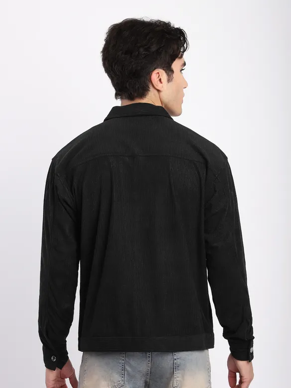 Black Corduroy Shacket