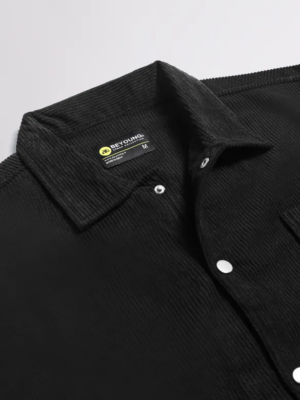 Black Corduroy Shacket