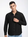 Black Crinkled Shirt