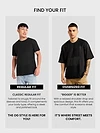 Black Cut And Sew Oversized T-Shirt