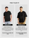 Black Cut And Sew Oversized T-Shirt