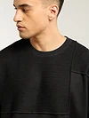 Black Cut And Sew Oversized T-Shirt