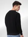 Black Cut and Sew Sweatshirt