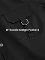 Black D-Buckle Cargo Shirt