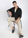 Black D-Buckle Cargo Shirt