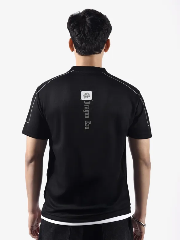 Black Dragon Era HD Print Oversized T-Shirt