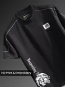 Black Dragon Era HD Print Oversized T-Shirt