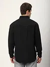 Black Dual Patch Color Block Shirt