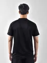 Black HD Embroidered Dual Sleeves Oversized T-Shirt