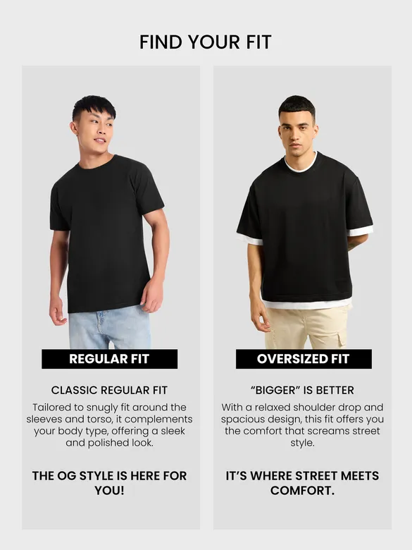 Black Jersey Knit Oversized T-Shirt