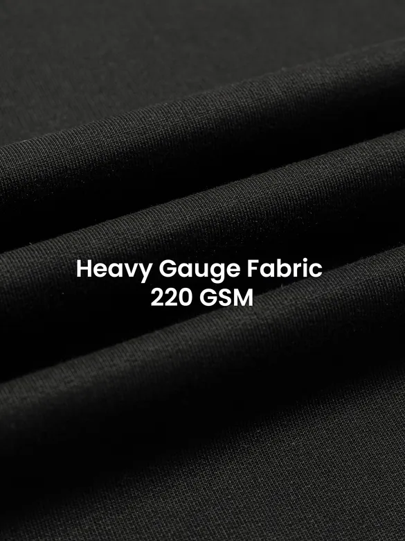 Black Jersey Knit Oversized T-Shirt