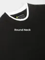 Black Jersey Knit Oversized T-Shirt