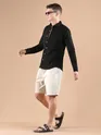 Black Laser Cut Shirt