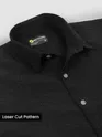 Black Laser Cut Shirt