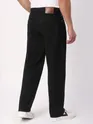 Black Over Dyed Baggy Fit Jeans