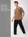 Black Over Dyed Baggy Fit Jeans