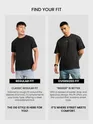 Black Pintuck Oversized T-shirt
