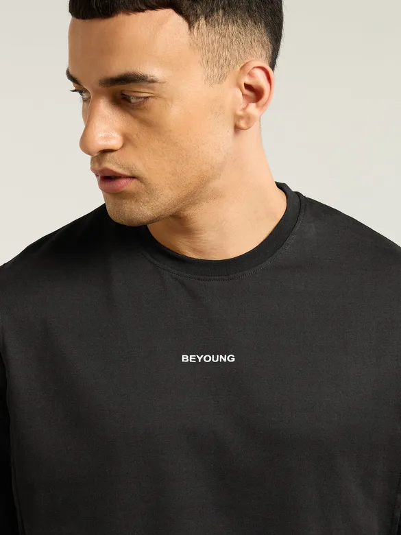Black Pintuck Oversized T-shirt