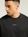 Black Pintuck Oversized T-shirt
