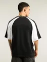 Black Raglan Sleeves Oversized T-Shirt