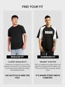Black Raglan Sleeves Oversized T-Shirt