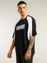 Black Raglan Sleeves Oversized T-Shirt