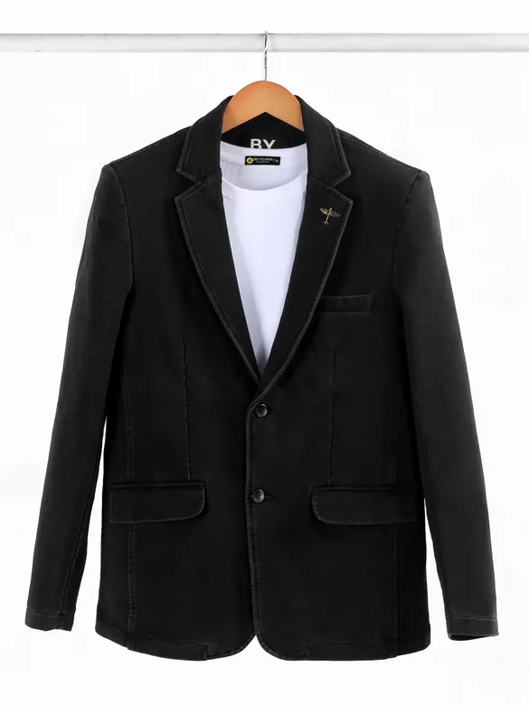 Black Single Breasted Blazer