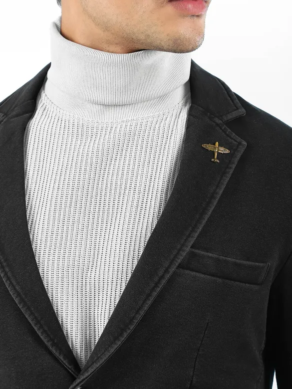 Black Single Breasted Blazer