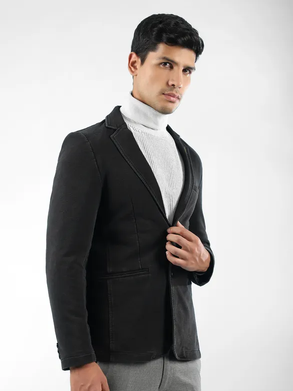 Black Single Breasted Blazer