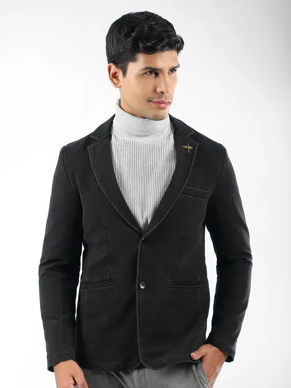 Black Single Breasted Blazer