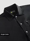 Black Solid Multipocket Shacket