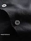 Black Solid Multipocket Shacket