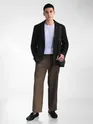 Black Solid Single Breasted Blazer