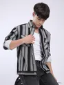 Black Striped Shacket