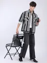 Black Striped Shacket