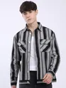 Black Striped Shacket