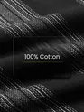 Black Striped Waffle Texture Shirt