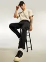 Black Tapered Baggy Cargo Pants