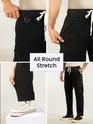 Black Tapered Baggy Cargo Pants