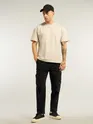 Black Tapered Baggy Cargo Pants