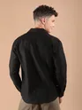 Black Textured Check Shirt