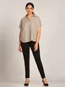 Black Triple Buttoned Skin Fit Flexible Women Jeggings