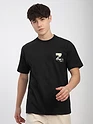 Black Z Embroidered Patch Oversized T-Shirt