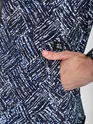 Blue Abstract Print Jacket