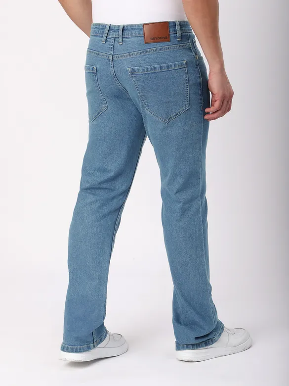 Sky Blue Bootcut Jeans