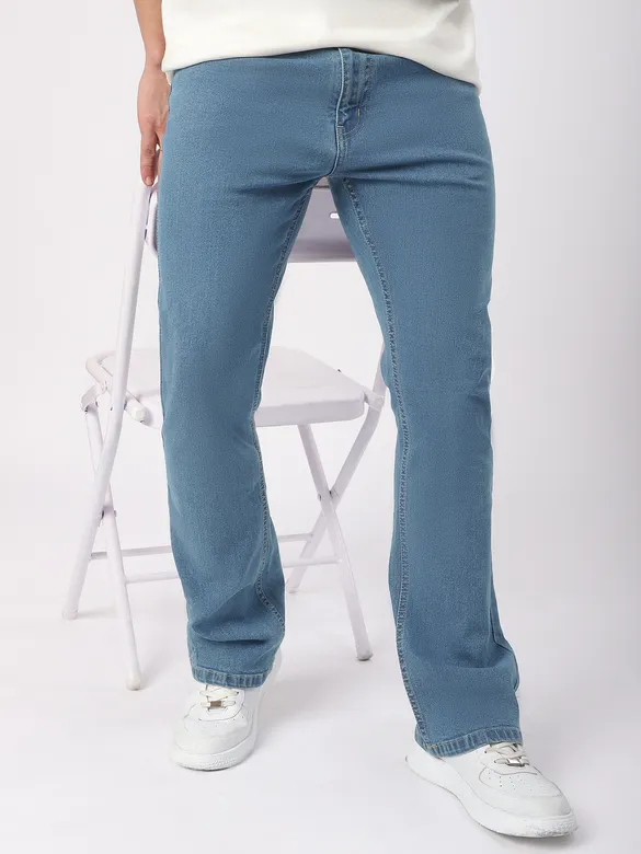 Sky Blue Bootcut Jeans