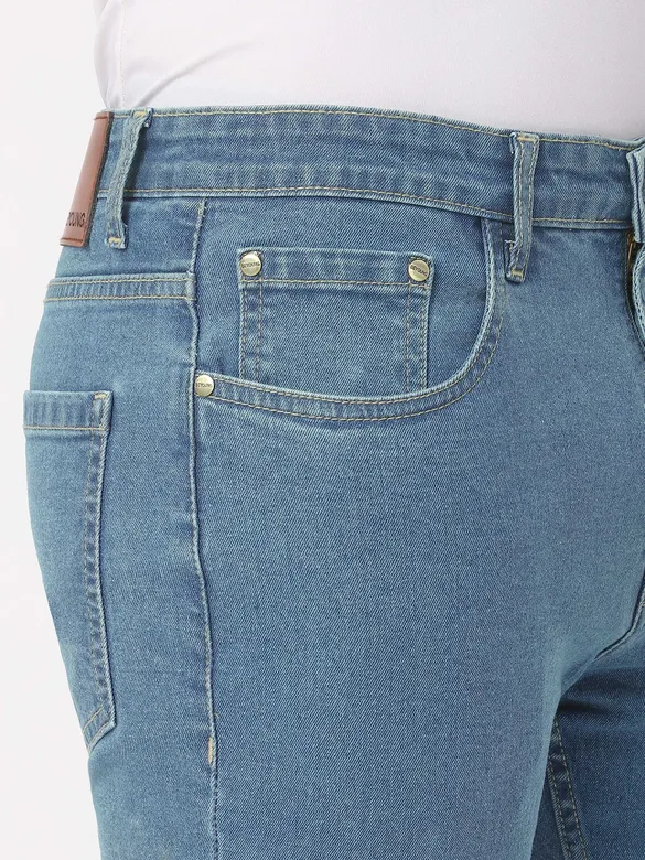 Sky Blue Bootcut Jeans