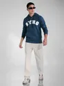 Blue BYNG Printed Hoodie