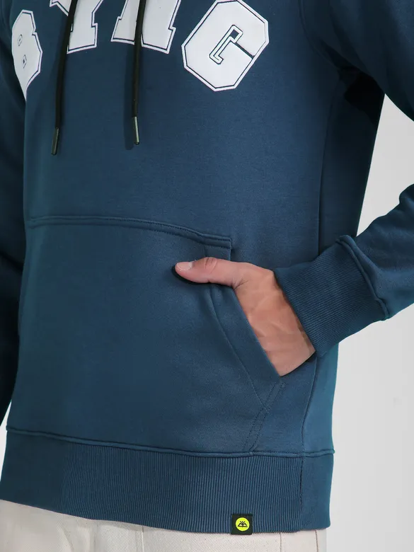 Blue BYNG Printed Hoodie